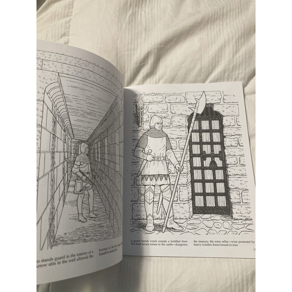 Medival Castles Dover History Adult Color Book - Picture 5 of 5